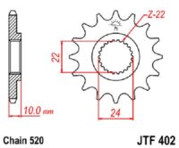PINHAO JTF402-16D APRILIA