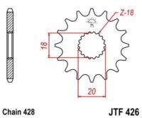 PINHAO JTF426-15D SUZ GN125