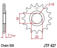 PINHAO JTF427-11D SUZ RM125