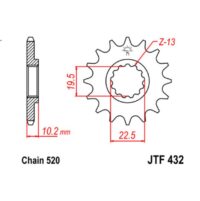 PINHAO JTF432-13D SUZ RM250/DR350/DRZ