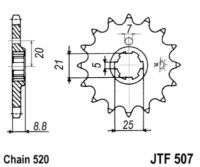PINHAO JTF507-13D HUSQ 250/360