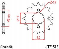 PINHAO C/ BORRACHA JTF513-15D