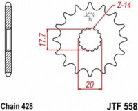 PINHAO JTF558-20D (YA DT125R)