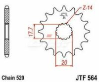 PINHAO JTF564-14D  YA YZ125