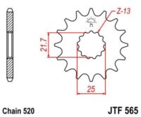 PINHAO JTF565-16D (YA WRF/YZF450 SUZ GS500)