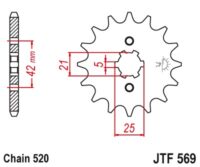 PINHAO JTF569-12D YA 125/ATV