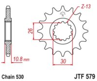 PINHAO JTF579-16D YA FZS 1000/ R1