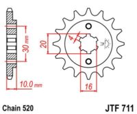 PINHAO JTF711-13D