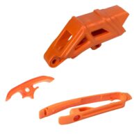 CONJ GUIA CORRENTE KTM EXC/F 2017 LARANJA PS