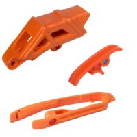 CONJ GUIA CORRENTE KTM SX 2011 LARANJA PS