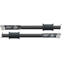TUBO METALICO VENHILL 800MM PRETO C/PORCAS CROMADAS