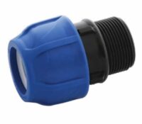 UNIAO ROSCA MACHO REGA GOTA A GOTA PN16 1" BLUEZONE