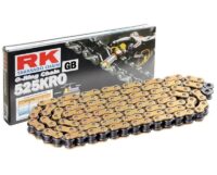 CORRENTE MOTO RK 525 KRO 118E DOURADO/PRETO