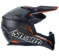 CAPACETE CROSS HD210 MX CARBONO STEALTH LARANJA M