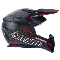 CAPACETE CROSS HD210 MX CARBONO STEALTH VERM L