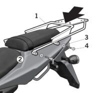SUPORTE MALA DAELIM ROADWIN 125 (06-14) SHAD D0RD16ST