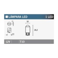 LAMPADA MANOMETRO 12V T10 LED VICMA