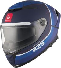 CAPACETE MOTO INTEGRAL MT THUNDER 4 SV R25 AZUL MATE