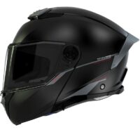 CAPACETE MOTO MODULAR MT ATOM 2 SV SOLID PRETO MATE