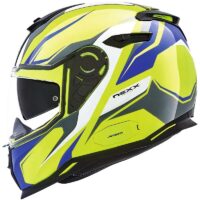 CAPACETE NEXX SX.100 QUANTIC NEON AM/AZ M