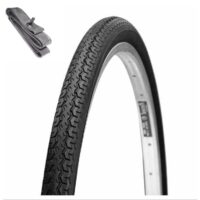PNEU E CAMARA BICICLETA 26X1 3/8 CEWA M106A PRETO