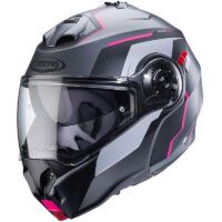 CAPACETE MODULAR CABERG DUKE EVO C/PINLOCK CINZA/FUCHSIA MATE