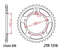 CREMALHEIRA JTR1316-41D HONDA CB/CBR500 (13-21) NC750 (14-24)