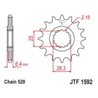 PINHAO JTF1592-13D YAMAHA YZF450R / YFM700 RAPTOR