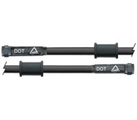 TUBO TRAVAO METALICO VENHILL 750MM PRETO C/ PORCAS PRETAS