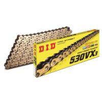 CORRENTE MOTO DID 530VX3 110E DOURADO/PRETO