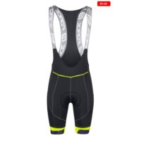 CALÇOES CICLISMO FORCE FAME PRETO/AMARELO FLUO