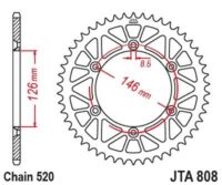 CREMALHEIRA JTA808-49D ALUMINIO (SUZUKI RM125/RMX250/DRZ400)