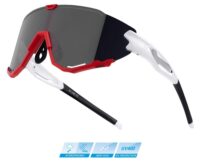 OCULOS SOL FORCE CREED BRANCO/VERMELHO C/LENTE PRETA