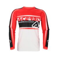CAMISOLA ACERBIS MX LINEAR LUGO BRANCO/VERMELHO
