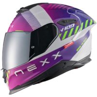 CAPACETE NEXX Y.100R FADE ROXO/BRANCO