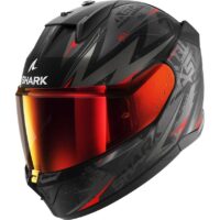 CAPACETE SHARK D-SKWAL 3 BLAST-R PRETO/ANTRACITE/VERMELHO