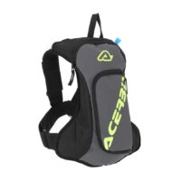 MOCHILA HIDRATAÇAO ACERBIS ACQUA LOGO 5L PRETO/CINZA