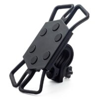 SUPORTE TELEMOVEL SILICONE TEKMAX PRETO