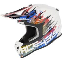 CAPACETE ACERBIS LINEAR 22.06 BRANCO/AZUL/VERMELHO