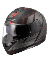 CAPACETE MODULAR LS2 FF908 STROBE II CODE PRETO/CINZA