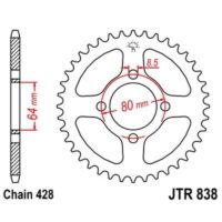 CREMALHEIRA JTR838-38D YAMAHA YBR125