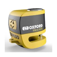 CADEADO DISCO C/ALARME OXFORD MICRO XA5 AMARELO/PRETO
