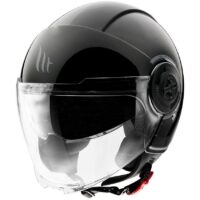 CAPACETE MOTO MT VIALE SV S SOLID PRETO