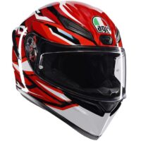 CAPACETE AGV K1 S LION PRETO/VERMELHO/BRANCO