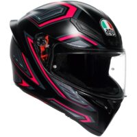 CAPACETE AGV K1 S SLING PRETO/ROSA MATE