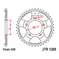 CREMALHEIRA JTR1209-41D HONDA NSR250R
