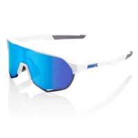 OCULOS 100% S2 BRANCO MATE LENTES HIPER BLUE MULTILAYER