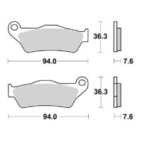 PASTILHAS TRAVAO CARBONO-CERAMICA BREMBO 07BB04CC