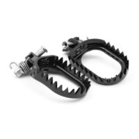 POUSA PES MOTO AÇO S3 PUNK ESK-1232-B PRETO
