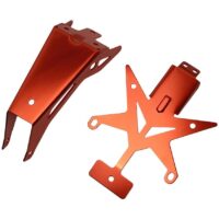 SUPORTE MATRICULA/PISCAS X-MAN LARANJA SJ